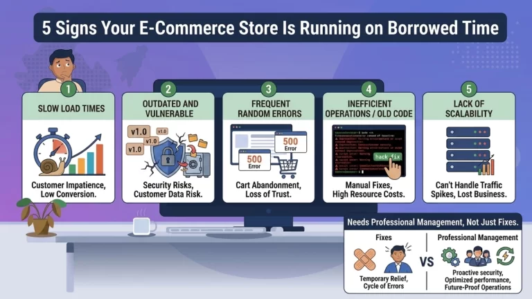 5 Signs Your E-Commerce Store Is Running on Borrowed Time